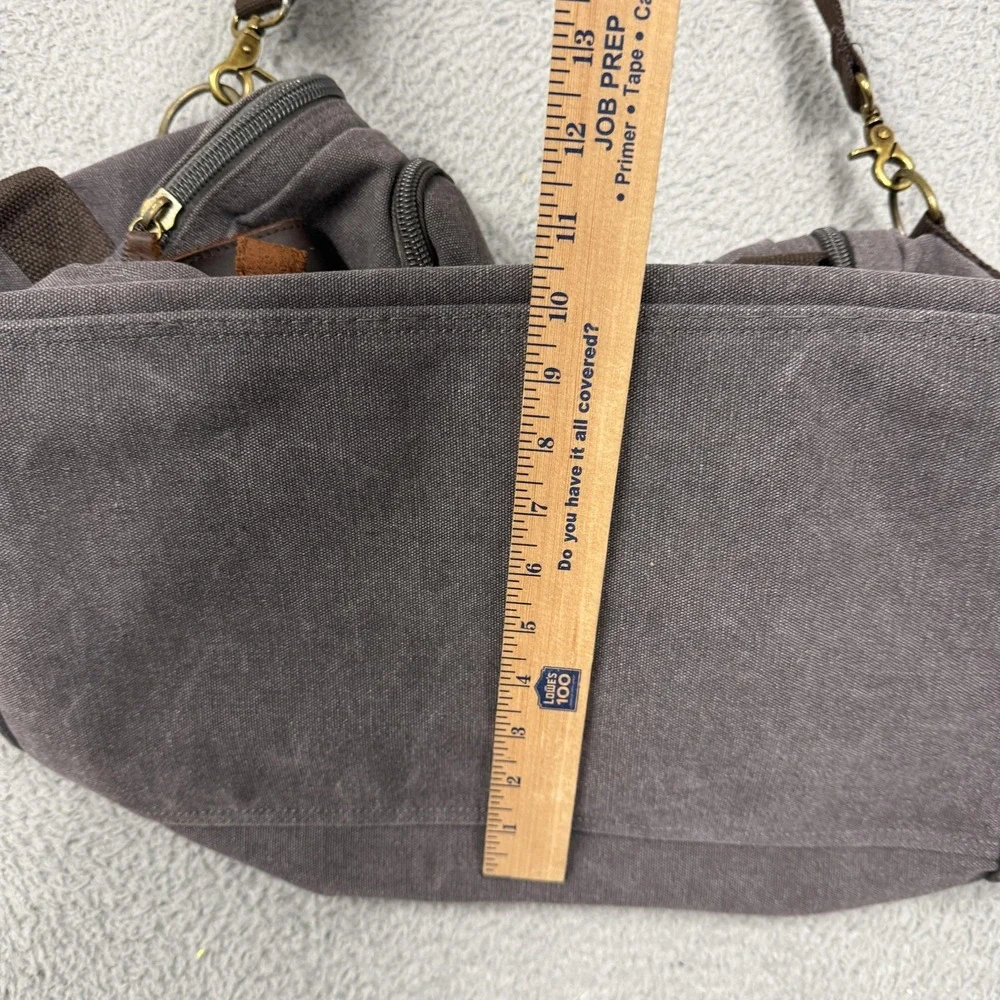 Kemy's Gray Canvas Duffel Bag Mens 20
